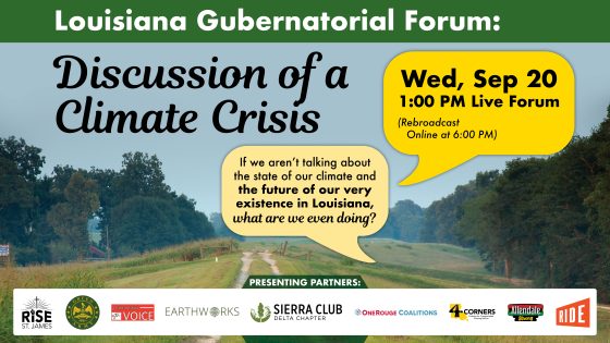 Join us for a Louisiana Gubernatorial Forum on September 20
